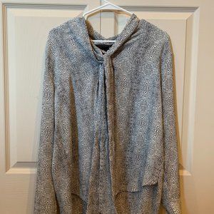 White Printed Dress Shirt